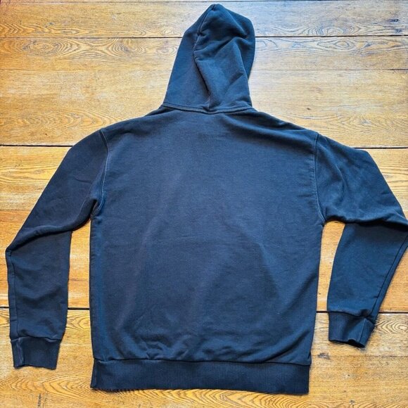 Reebok Sweater Mens Medium Black Casual Pullover Hoodie Sweatshirt - Picture 11 of 12